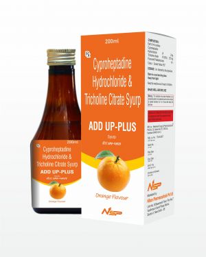 Cyproheptadine Hydrochloride Tricholine Citrate Syrup