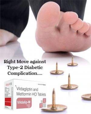 Vildagliptine 50mg & Metformin 1000mg