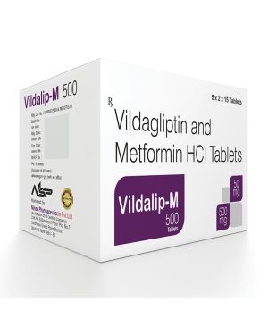 Vildagliptine 50mg & Metformin 500mg